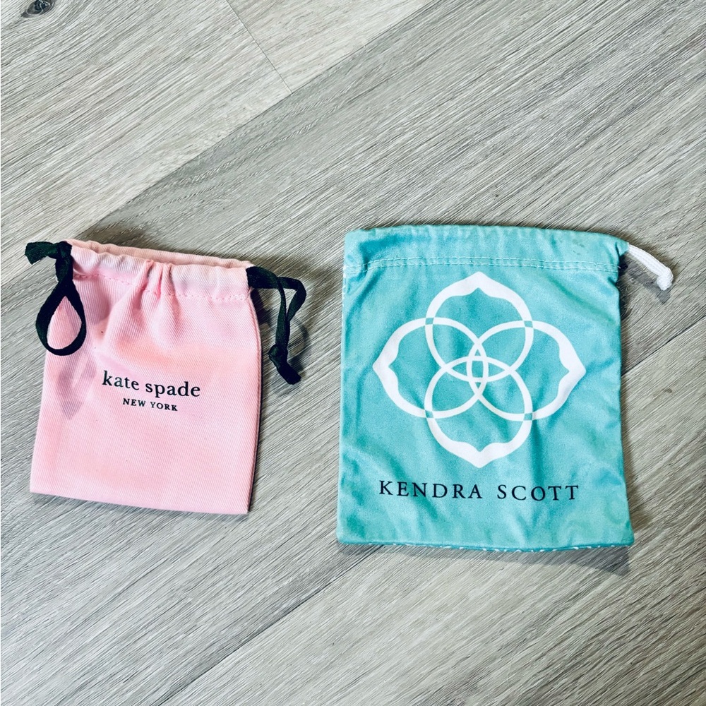 Kate Spade and Tory Burch jewelry dust bags